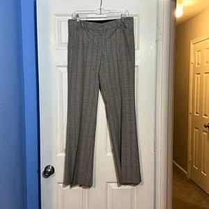 Express Women's Gray Plaid Dress Trousers